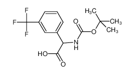 2-[(2-methylpropan-2-yl)oxycarbonylamino]-2-[3-(trifluoromethyl)phenyl]acetic acid 146621-92-3