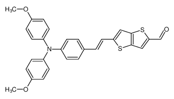 (E)-5-(4-(bis(4-methoxyphenyl)amino)styryl)thieno[3,2-b]thiophene-2-carbaldehyde 392662-47-4
