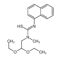 1-(2,2-diethoxyethyl)-1-methyl-3-naphthalen-1-ylthiourea 102433-19-2