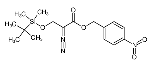 p-nitrobenzyl 2-diazo-3-(tert-butyldimethylsililoxy)-3-butenoate 93788-48-8