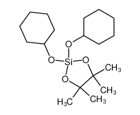 2,2-bis-cyclohexyloxy-4,4,5,5-tetramethyl-[1,3,2]dioxasilolane 18547-91-6