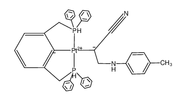 334705-70-3 Pt(2,6-(Ph2PCH2)2C6H3)(CH(CN)CH2NH(C6H4Me-p))