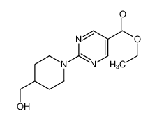 ethyl 2-[4-(hydroxymethyl)-1-piperidyl]pyrimidine-5-carboxylate 875318-46-0