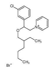 1-[2-(3-chlorophenyl)-2-(2-ethylhexoxy)ethyl]pyridin-1-ium,bromide 17810-52-5