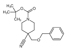 tert-butyl 4-cyano-4-(phenylmethoxymethyl)piperidine-1-carboxylate 919284-64-3