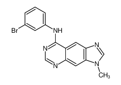 N-(3-bromophenyl)-3-methylimidazo[4,5-g]quinazolin-8-amine 174709-30-9