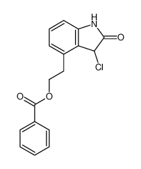 2-(3-chloro-2-oxo-1,3-dihydroindol-4-yl)ethyl benzoate 139122-17-1
