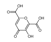 3-hydroxy-4-oxopyran-2,6-dicarboxylic acid 497-59-6
