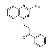 ω-(2-methyl-4-quinazolinylthio)-acetophenone 96304-21-1
