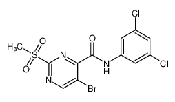 5-bromo-N-(3,5-dichlorophenyl)-2-(methylsulfonyl)pyrimidine-4-carboxamide