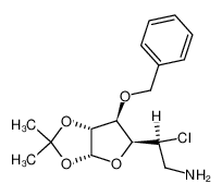 (S)-2-((3aR,5S,6R,6aR)-6-Benzyloxy-2,2-dimethyl-tetrahydro-furo[2,3-d][1,3]dioxol-5-yl)-2-chloro-ethylamine