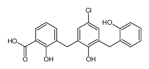 2-(3-Carboxy-2-hydroxybenzyl)-6-(2-hydroxybenzyl)-4-chlorophenol 196696-08-9