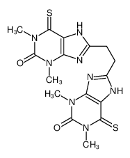 8-[2-(1,3-dimethyl-2-oxo-6-sulfanylidene-7H-purin-8-yl)ethyl]-1,3-dimethyl-6-sulfanylidene-7H-purin-2-one