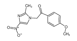 1-(4-methoxyphenyl)-2-(2-methyl-4-nitroimidazol-1-yl)ethanone 300395-93-1