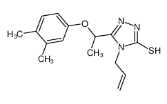 4-烯丙基-5-[1-(3,4-二甲基苯氧基)乙基]-4H-1,2,4-噻唑-3-硫醇