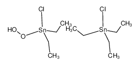 chlorodiethyl(hydroperoxy)stannane compound with chlorotriethylstannane (1:1) 79349-30-7