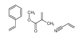 methyl 2-methylprop-2-enoate,prop-2-enenitrile,styrene 25213-88-1