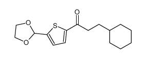 3-环己基-1-[5-(1,3-二氧戊环-2-基)-2-噻吩基]-1-丙酮