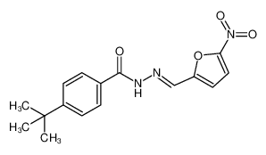 4-tert-butyl-N’-((5-nitrofuran-2-yl)methylene)benzohydrazide 328921-50-2
