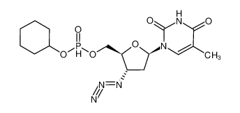 329237-23-2 O-cyclohexyl-O'-(3'-azido-3'-deoxythymidin-5'-yl) phosphonate