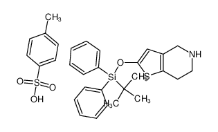 2-(tert-butyldiphenylsilyloxy)-4,5,6,7-tetrahydrothieno-[3,2-c]pyridine-p-toluenesulfonate 178688-35-2