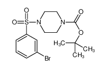 tert-butyl 4-(3-bromophenyl)sulfonylpiperazine-1-carboxylate图片