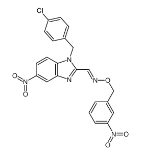 1-[1-[(4-氯苯基)甲基]-5-硝基苯并咪唑-2-基]-N-[(3-硝基苯基)甲氧基]甲亚胺
