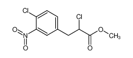 α,p-Dichlor-m-nitro-hydrozimtsaeure-methylester