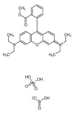 [6-(diethylamino)-9-(2-methoxycarbonylphenyl)xanthen-3-ylidene]-diethylazanium,dihydroxy(dioxo)molybdenum,hydroxy-oxido-oxosilane 102082-92-8
