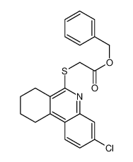 Benzyl [(3-chloro-7,8,9,10-tetrahydro-6-phenanthridinyl)sulfanyl] acetate