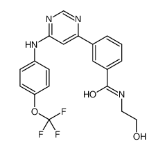 N-(2-hydroxyethyl)-3-[6-[4-(trifluoromethoxy)anilino]pyrimidin-4-yl]benzamide 99%