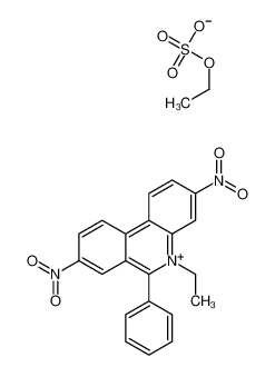 5-ethyl-3,8-dinitro-6-phenylphenanthridin-5-ium,ethyl sulfate 93840-65-4