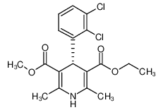 乙基甲基(4S)-4-(2,3-二氯苯基)-2,6-二甲基-1,4-二氢-3,5-吡啶二羧酸酯