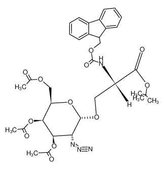 N-(9-Fluorenylmethoxycarbonyl)-O-(3,4,6-tri-O-acetyl-2-azido-2-desoxy-α-D-galactopyranosyl)-L-serin-tert-butylester 110797-36-9