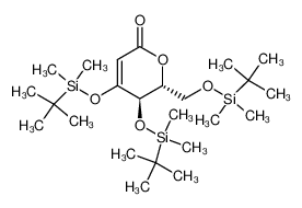 (5R,6R)-4,5-Bis-(tert-butyl-dimethyl-silanyloxy)-6-(tert-butyl-dimethyl-silanyloxymethyl)-5,6-dihydro-pyran-2-one