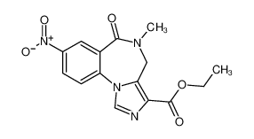 5-甲基-8-硝基-6-氧代-5,6-二氢-4H-苯并[f]咪唑并[1,5-a][1,4]二氮杂卓-3-羧酸乙酯