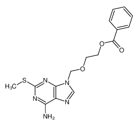 9-[[2-(benzoyloxy)ethoxy]methyl]-2-(methylthio)adenine 75128-74-4