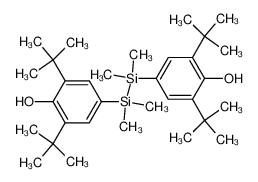 4,4'-(1,1,2,2-tetramethyldisilane-1,2-diyl)bis(2,6-di-tert-butylphenol) 653604-20-7