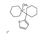 1-methyl-1-(1-thiophen-2-ylcyclohexyl)piperidin-1-ium,iodide