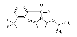 5-propan-2-yloxy-1-[3-(trifluoromethyl)phenyl]sulfonylpyrrolidin-2-one 111711-92-3
