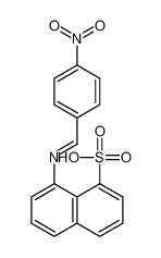 8-[(4-nitrophenyl)methylideneamino]naphthalene-1-sulfonic acid 90094-18-1
