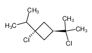 1r-Chlor-3t-(1-chlor-1-methylethyl)-1-isopropylcyclobutan 73473-87-7