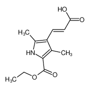 (E)-3-(5-ethoxycarbonyl-2,4-dimethyl-1H-pyrrol-3-yl)prop-2-enoic acid 52649-02-2