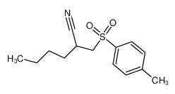 2-(p-tolylsulphonylmethyl)hexanenitrile 35274-27-2