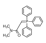 N,N-dimethyl-2-(triphenyl-λ<sup>5</sup>-phosphanylidene)acetamide 58131-63-8