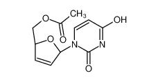 [(2S,5R)-5-(2,4-dioxopyrimidin-1-yl)-2,5-dihydrofuran-2-yl]methyl acetate 42867-74-3