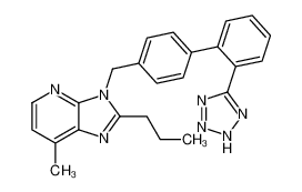 7-methyl-2-propyl-3-[[4-[2-(2H-tetrazol-5-yl)phenyl]phenyl]methyl]imidazo[4,5-b]pyridine 133240-38-7