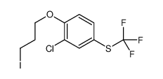 2-chloro-1-(3-iodopropoxy)-4-(trifluoromethylsulfanyl)benzene 653578-31-5