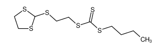 Trithiocarbonic acid butyl ester 2-([1,3]dithiolan-2-ylsulfanyl)-ethyl ester 78186-86-4
