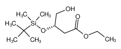 3(S)-(tert-butyl-dimethyl-silanyloxy)-4-hydroxy-butyric acid ethyl ester 129055-33-0